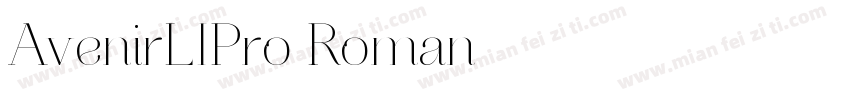 AvenirLIPro Roman字体转换